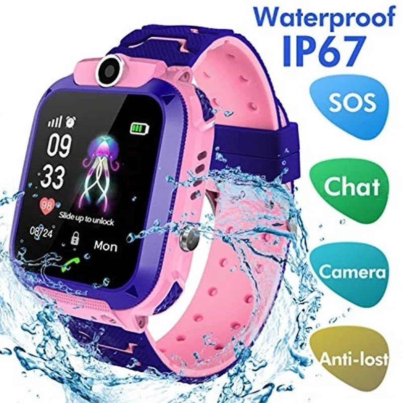 Smartwatch Digital Watches For Kid Girl - 2g crianças relógio inteligente chamada sos