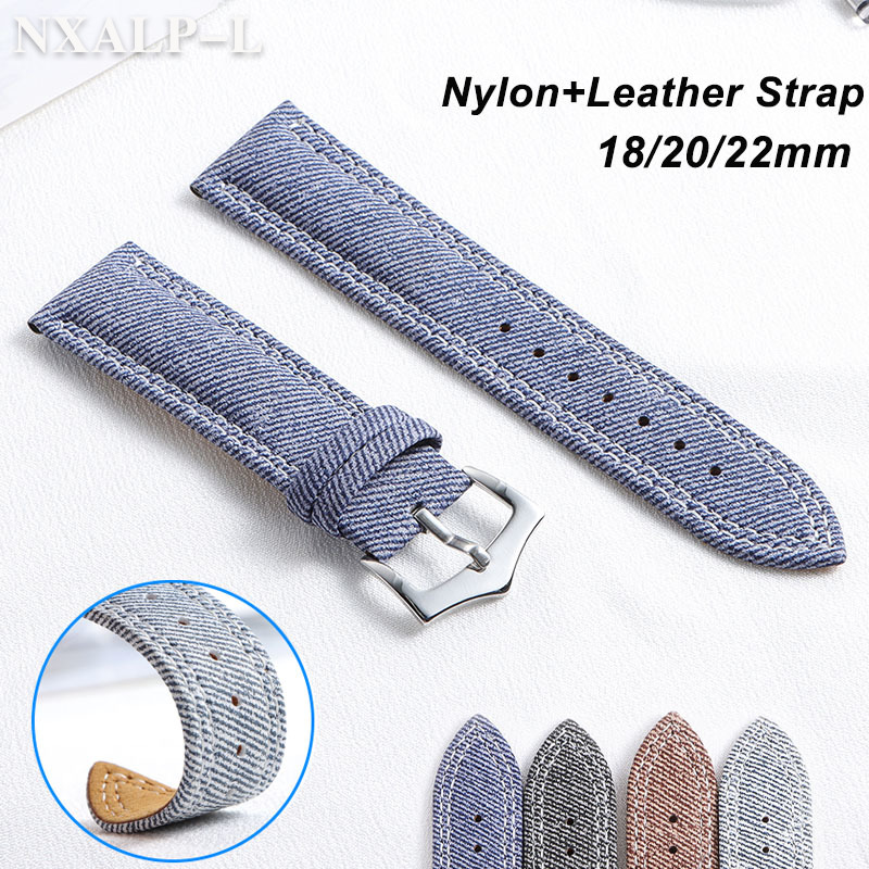 Seiko Watches Smartwatch - Denim lona náilon pulseira de relógio