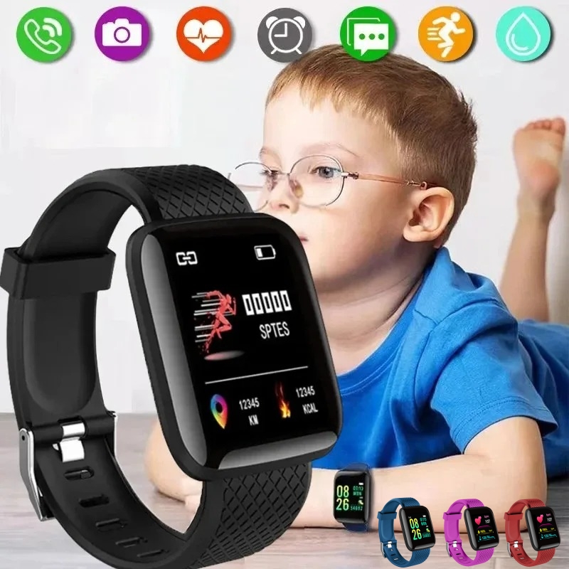 Smartwatch Digital Watches For Kid Girl - Relógio inteligente esporte fitness crianças relógio