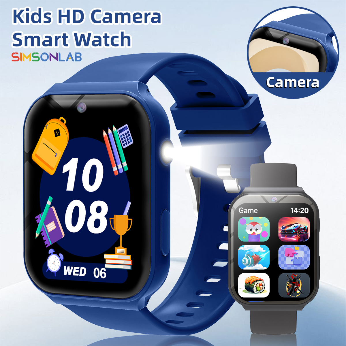 Smartwatch Watches For Kid Girl - Parceiros de Estudo para Crianças: Câmera