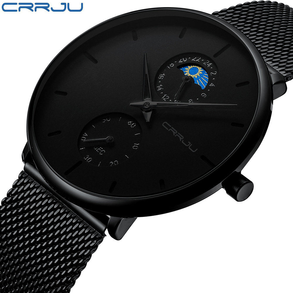 Smartwatch Branded Watches For Men - CRRJU, relógio de pulso masculino de