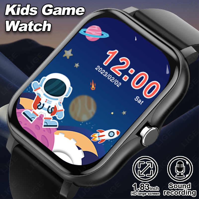 Smartwatch Digital Watches For Kid Girl - Lige 2025 audiolivro crianças smartwatch moda