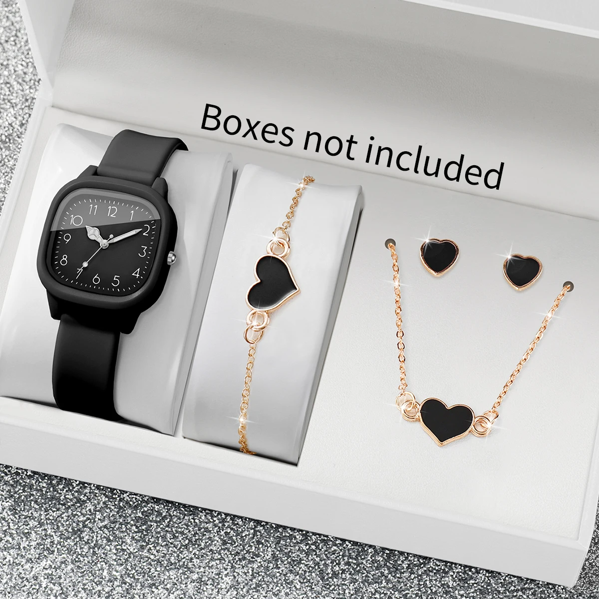 Ladies Fashion Watch - Conjunto de 5 peças: relógio feminino