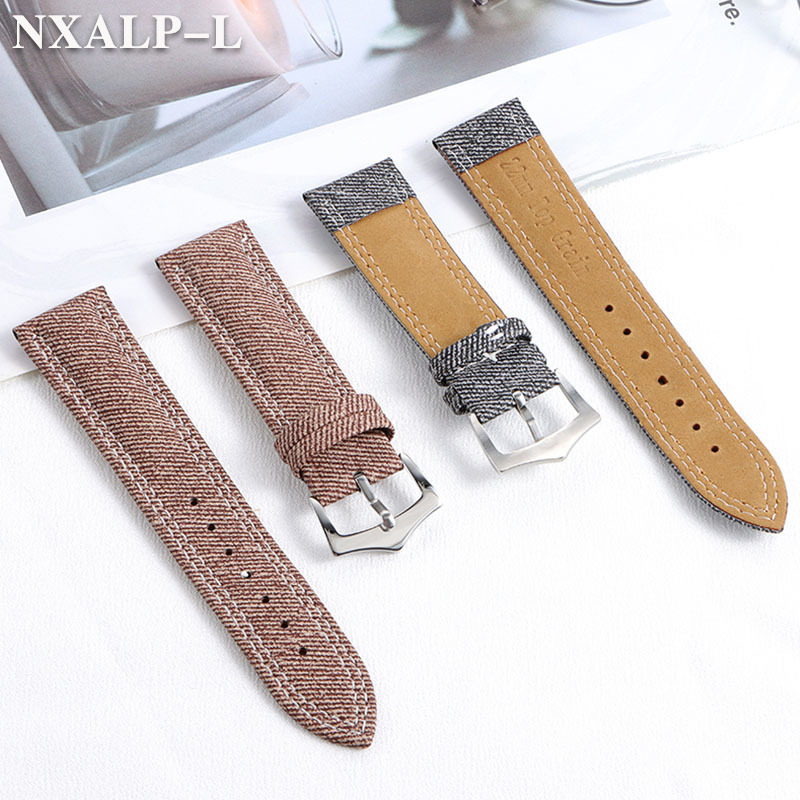 Denim lona náilon pulseira de  - Seiko Watches Smartwatch avaliação e preço