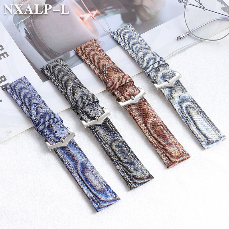 Denim lona náilon pulseira de  - Seiko Watches Smartwatch avaliação e preço