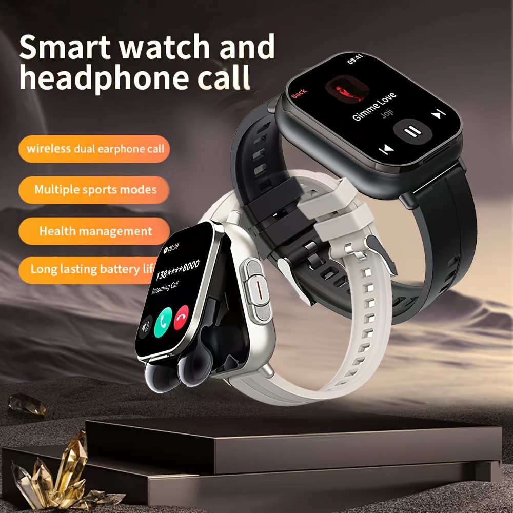 Relógio inteligente 2 em 1 com - Smartwatch Watches That Connect To Iphone avaliação e preço