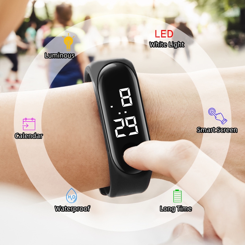 2025 novas crianças toque inte - Smartwatch Digital Watches For Kid Girl avaliação e preço