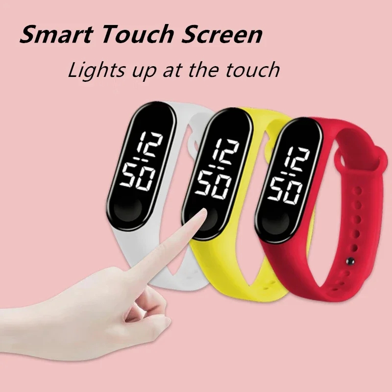 2025 novas crianças toque inte - Smartwatch Digital Watches For Kid Girl avaliação e preço