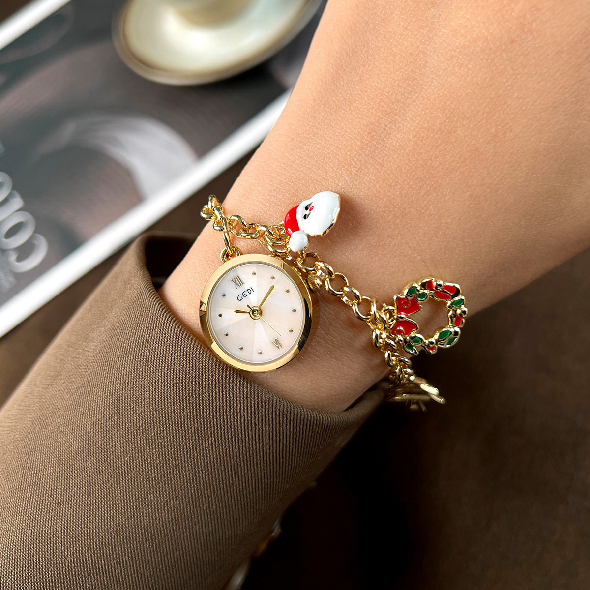 Relógio Feminino de Natal com  - Ladies Fashion Watch avaliação e preço