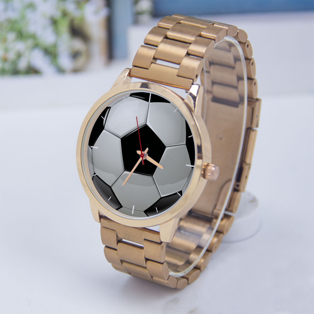 Futebol design fãs prata homem - Ladies Fashion Watch avaliação e preço