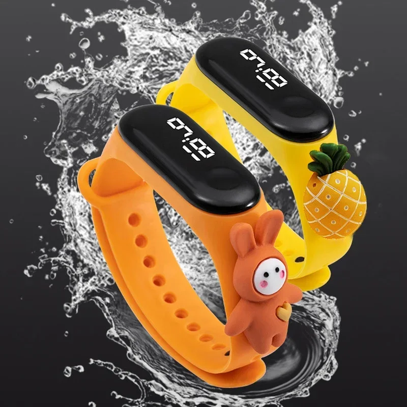 Crianças à prova dwaterproof á - Smartwatch Digital Watches For Kid Girl avaliação e preço