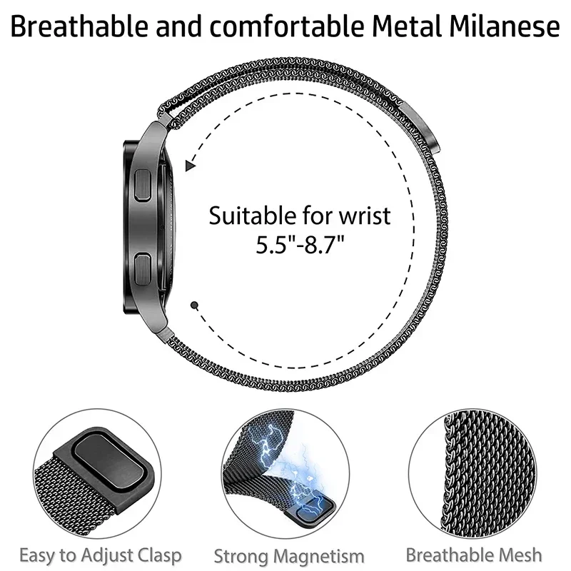 Pulseira milanesa para apple w - Smartwatch Apple Watches For Women avaliação e preço