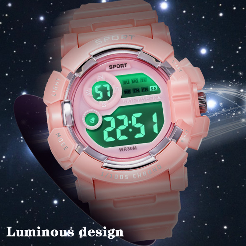 YIKAZE Crianças Relógios Moda  - Smartwatch Digital Watches For Kid Girl avaliação e preço