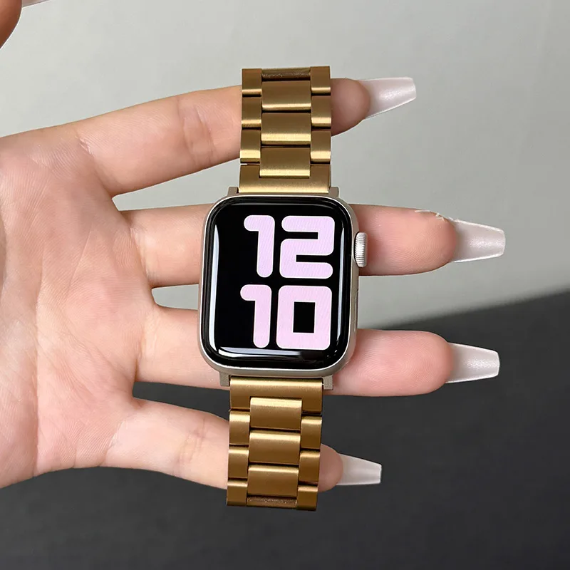Pulseiras de aço inoxidável pa - Smartwatch Apple Watches For Women avaliação e preço