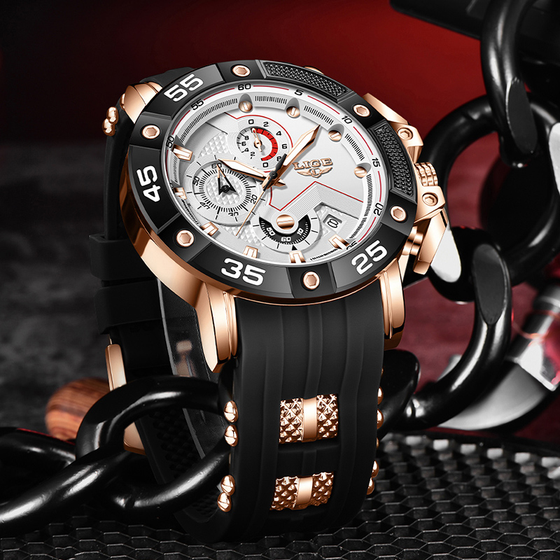 Relógios de luxo da marca LIGE - Smartwatch Branded Watches For Men avaliação e preço