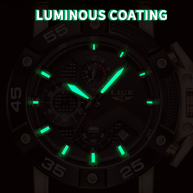 Relógios de luxo da marca LIGE - Smartwatch Branded Watches For Men avaliação e preço