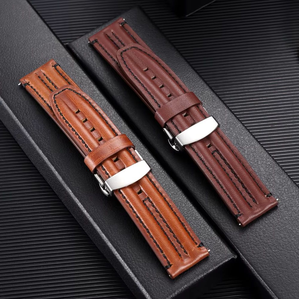 Pulseiras de relógio em couro  - Smartwatch Vintage Watches For Men avaliação e preço