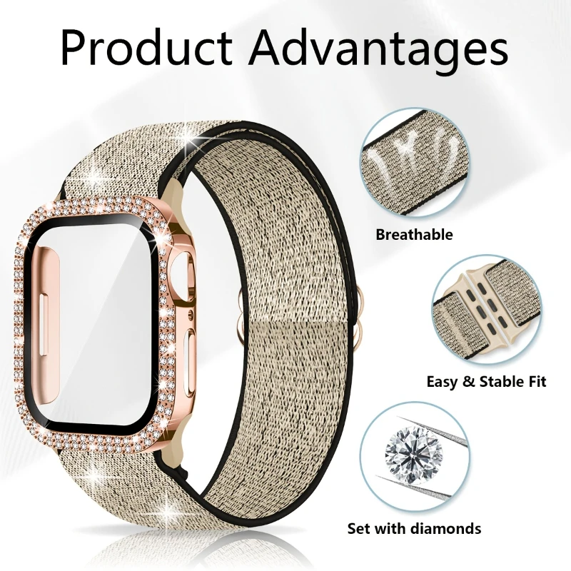Banda + capa para apple watch  - Smartwatch Apple Watches For Women avaliação e preço