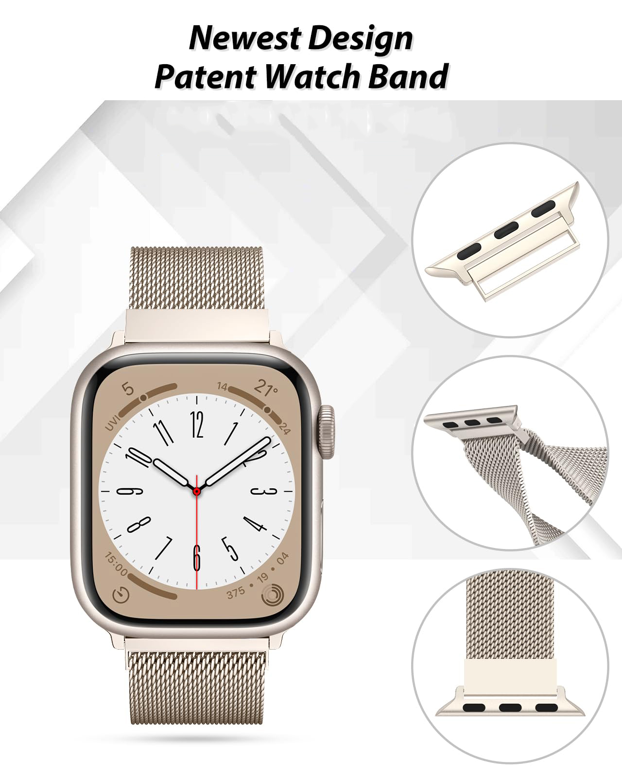 Pulseira Milanese para Apple W - Smartwatch Apple Watches For Women avaliação e preço