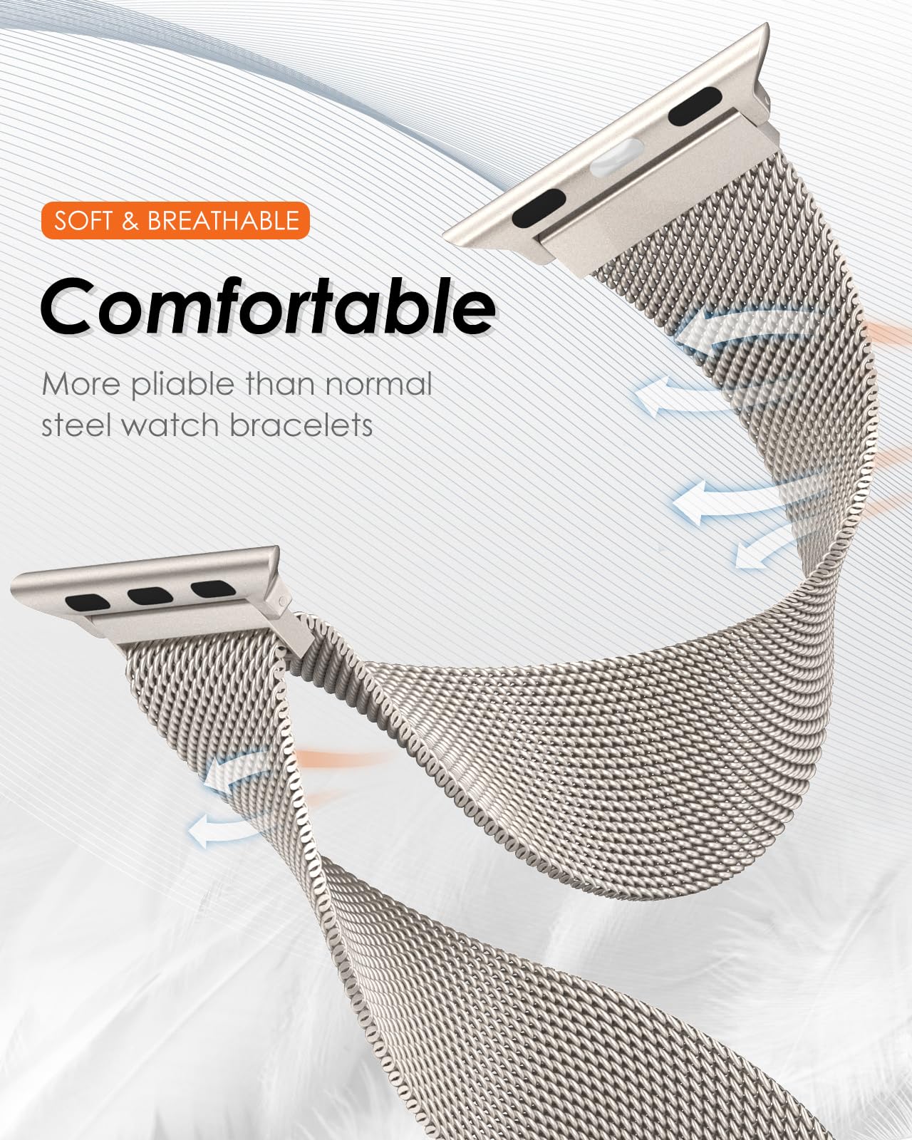 Pulseira Milanese para Apple W - Smartwatch Apple Watches For Women avaliação e preço