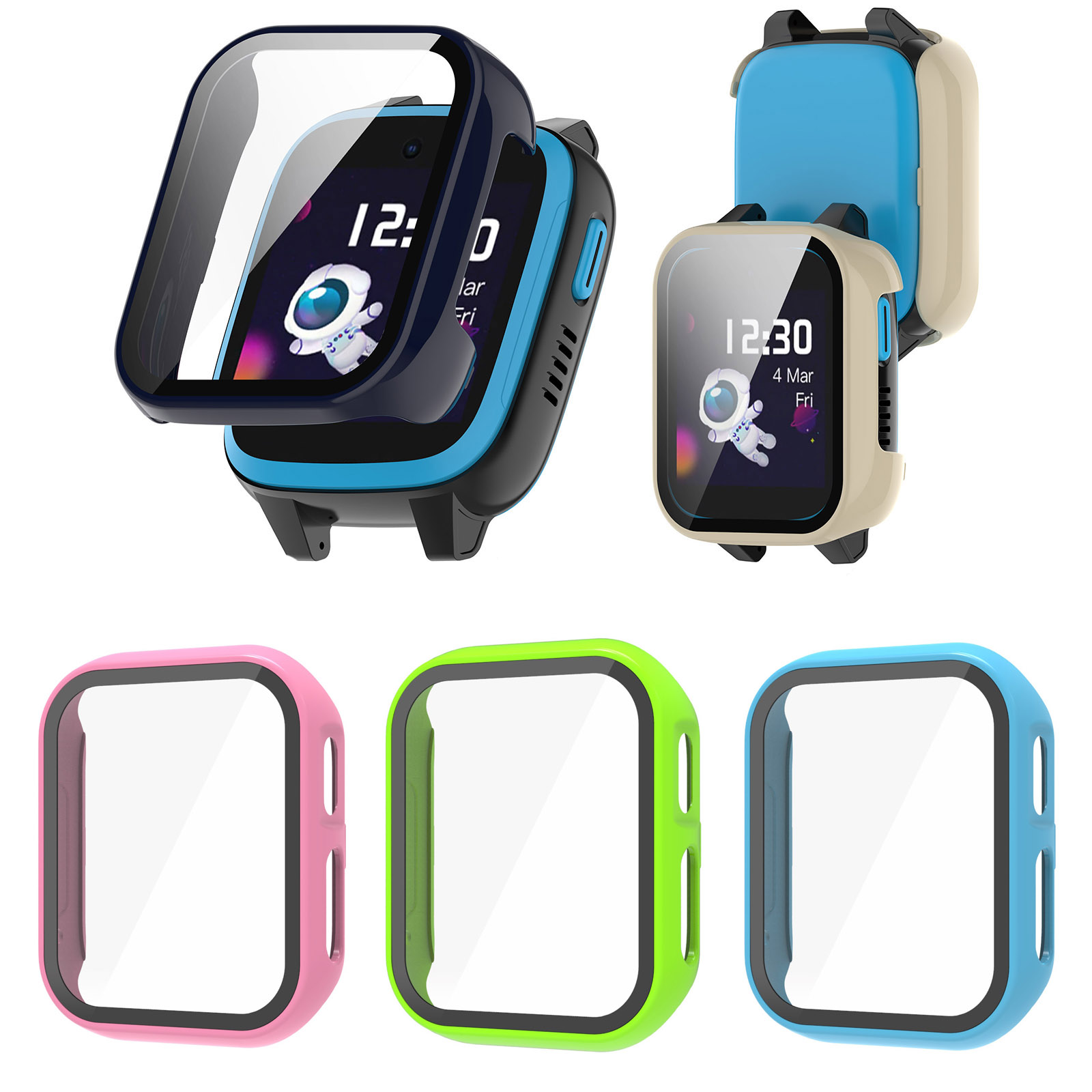 Hard Edge Shell Glass Screen P - Smartwatch Watches For Kids avaliação e preço