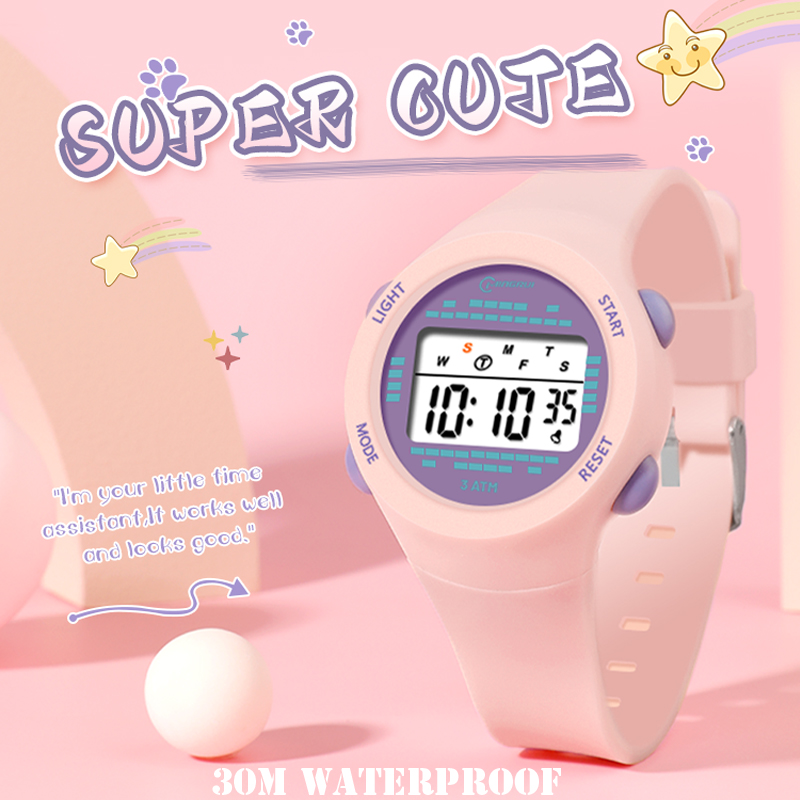 Relógio eletrônico infantil, r - Smartwatch Digital Watches For Kid Girl avaliação e preço