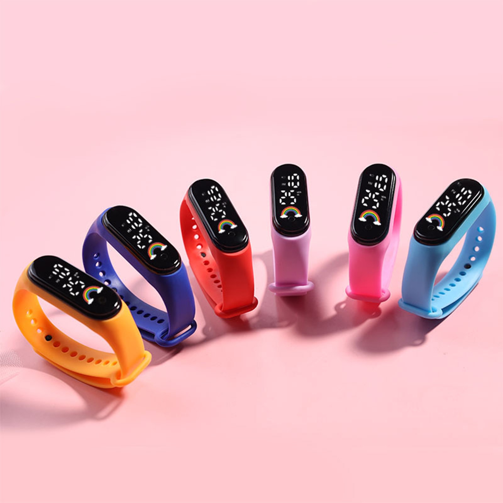 Multicolorido crianças relógio - Smartwatch Digital Watches For Kid Girl avaliação e preço