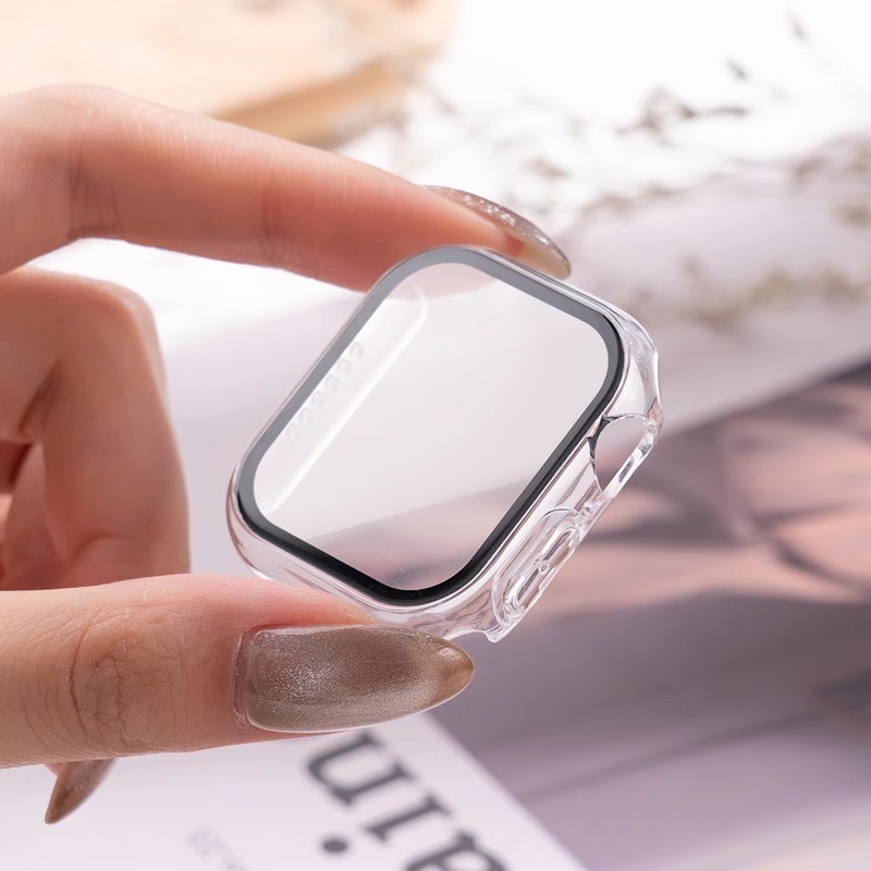 3 pacote de vidro + capa para  - Smartwatch Apple Watches For Women avaliação e preço