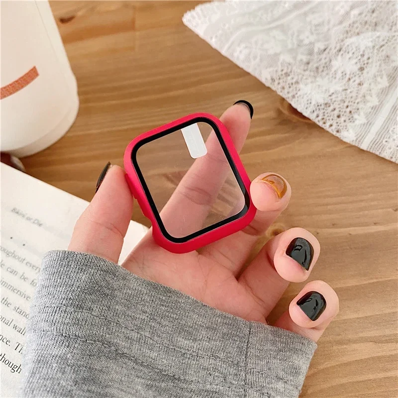 3 pacote de vidro + capa para  - Smartwatch Apple Watches For Women avaliação e preço